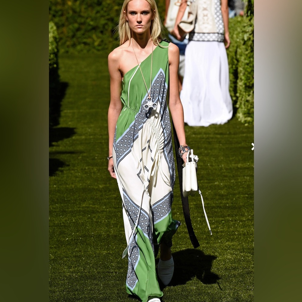 Tory Burch Spring 2018 one shoulder dress